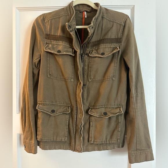 Free People Green Jacket - Picture 1 of 4
